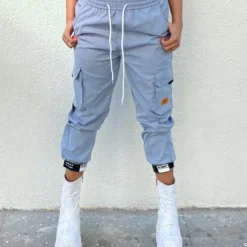 AE Baby Blue Boy Unisex Cargo Pants Womens