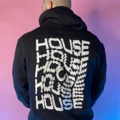 555stickers Womens White House Swirl Unisex Hoodie