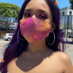 Accessories Neva Nude Bad Romanz Mesh Jewel Face Mask