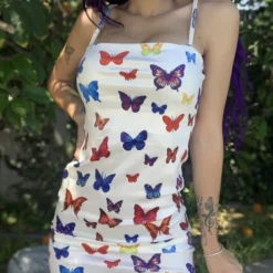 AE Born To Fly Spaghetti Strap Dress Womens