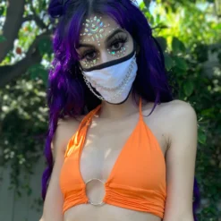 AE Pull U In O-Ring Halter Top Womens