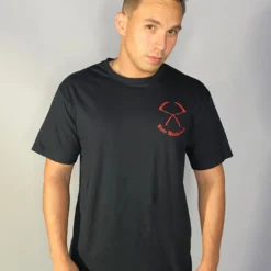 555stickers Mens Imma Die A Boss Red Skeleton T