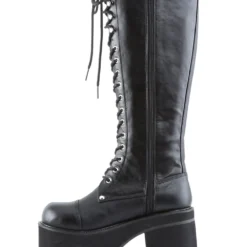 Pleasers Demonia Platform Knee Boot With Full Inner Side Zipper 6 Pleasers Demonia Platform Knee Boot With Full Inner Side Zipper