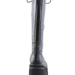 Pleasers Demonia Platform Knee Boot With Full Inner Side Zipper 7 Pleasers Demonia Platform Knee Boot With Full Inner Side Zipper