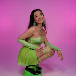 Bodyzone Spin Me Round Mesh Tie Skirt