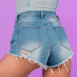 Hot And Delicious New Enchained Denim Shorts