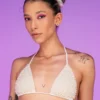 Hot And Delicious Ivory Pearl Bikini Top