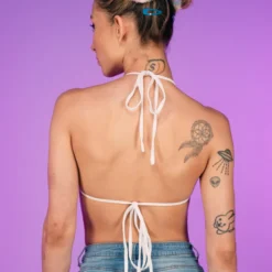 Hot And Delicious Ivory Pearl Bikini Top