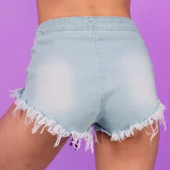 Hot And Delicious Shine Hard Denim Shorts