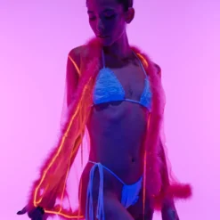 Be Wicked New So Xxtra Feather Trim Sheer Robe 20 Be Wicked New So Xxtra Feather Trim Sheer Robe