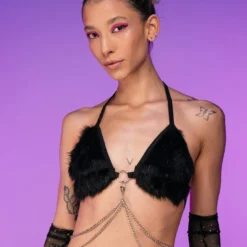 AE Fuzzy Chain Bikini Top