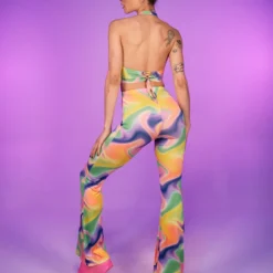Hot And Delicious Trippy Daze 2pc Pant Set New