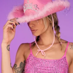 AE New LED Rodeo Princess Cowboy Hat