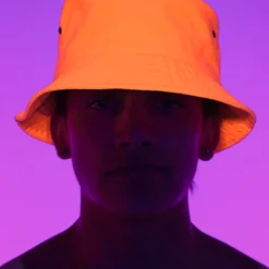 AE Womens Vacay Mode Neon Bucket Hat