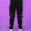 AE Womens Black Reflective Joggers