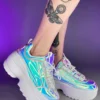 Berness Shoes Hologram Walkin' On A Dream Sneakers Womens