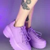 Berness Shoes Womens Purple Walkin' On A Dream Sneakers