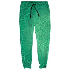 Set 4 Lyfe Mens GREEN COSMIC STARGRID JOGGERS