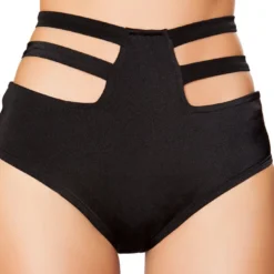 Roma Womens High-Waisted Strapped Booty Shorts