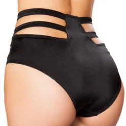 Roma Womens High-Waisted Strapped Booty Shorts