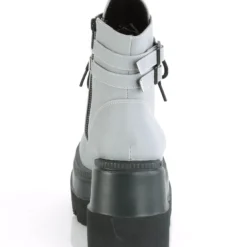 Pleasers Demonia Flash Reflective Stacked Platform Boots Shoes