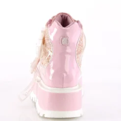 Pleasers Demonia Slacker Holo Pink Ankle Boots Shoes 12 Pleasers Demonia Slacker Holo Pink Ankle Boots Shoes
