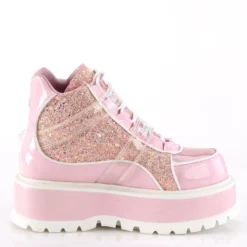 Pleasers Demonia Slacker Holo Pink Ankle Boots Shoes 13 Pleasers Demonia Slacker Holo Pink Ankle Boots Shoes