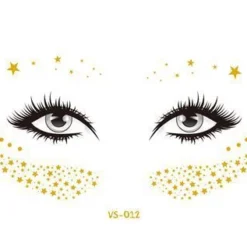 AE Born From Stardust Gold Temporary Face Tattoo