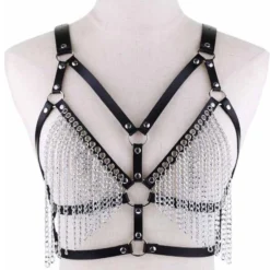 AE Eat Yr Heart Out Chain Fringe Harness Womens