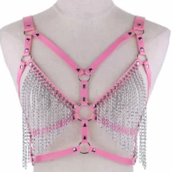 AE Eat Yr Heart Out Chain Fringe Harness Womens