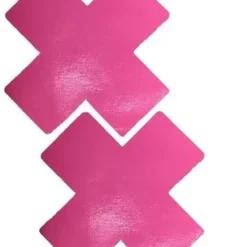 Neva Nude Womens Strawberry Vinyl Pink X Factor Blacklight Reactive Pasties