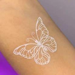 AE Soft Butterflies White Temporary Tattoo