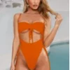 FM Orange No Peeking Bodysuit New