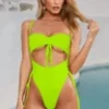 FM New Neon Green No Peeking Bodysuit