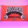 Jarmoo Basshead Bass That Melts Your Face Red 3x5 Ft Flag Accessories