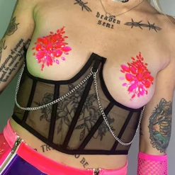 AE Chained And Ribbed Underboob Corset Womens