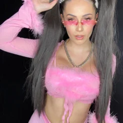 AE Bubble-icious Sheer Front-Tie Top New