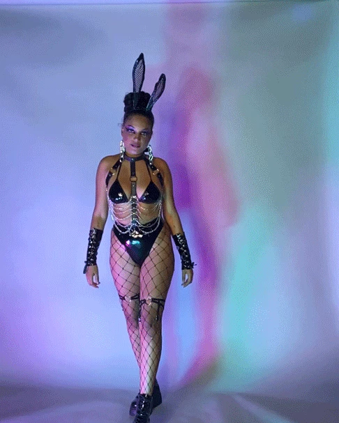 Music Legs Womens Fishnet Vinyl Bunny Ears Headband 2 Music Legs Womens Fishnet Vinyl Bunny Ears Headband