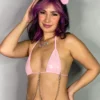 Bodyzone Rave Tops Sugar Baby Pink Chained Tri Top