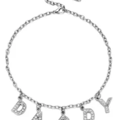 AE D-A-D-D-Y Rhinestone Necklace