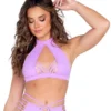 Roma Lavender Candy Lane Halter Top
