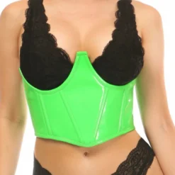 Daisy's Corsets Acid Green Patent Waist Cincher New 7 Daisy's Corsets Acid Green Patent Waist Cincher New