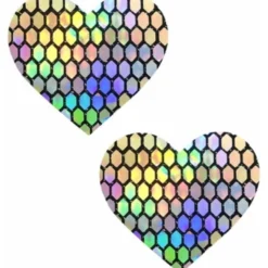 Neva Nude Accessories Galactic Prism Heart PASTIES