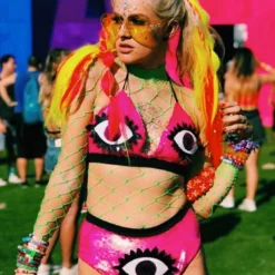 Leg Avenue New Long Sleeve Fishnet Bodysuit