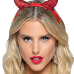 Leg Avenue Womens Devil Horns Glitter Headband