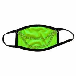 Bodyzone Accessories Neon Green Chain Me Up Face Mask
