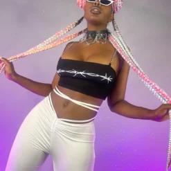 AE White All Tied Up Bootcut Pants