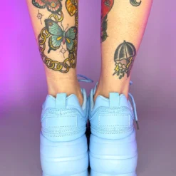 Berness Shoes Womens Blue Walkin' On A Dream Sneakers