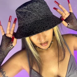 AE Shattered Flash Reflective Bucket Hat New