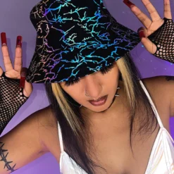 AE New Electrified Flash Reflective Bucket Hat